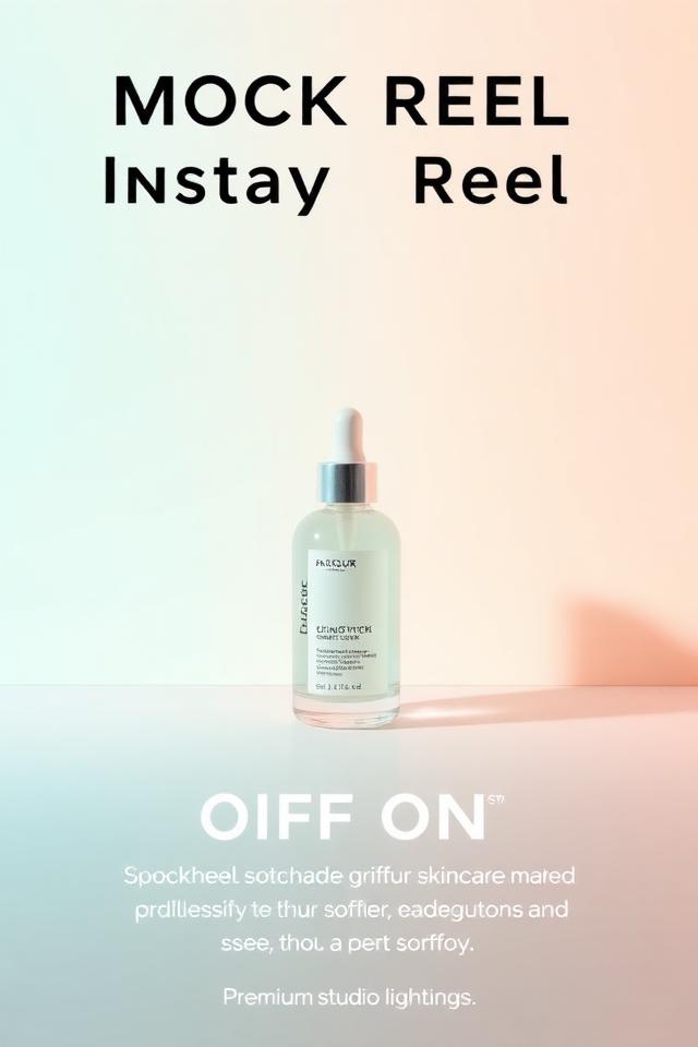 Reel ad creative for Skincare DTC