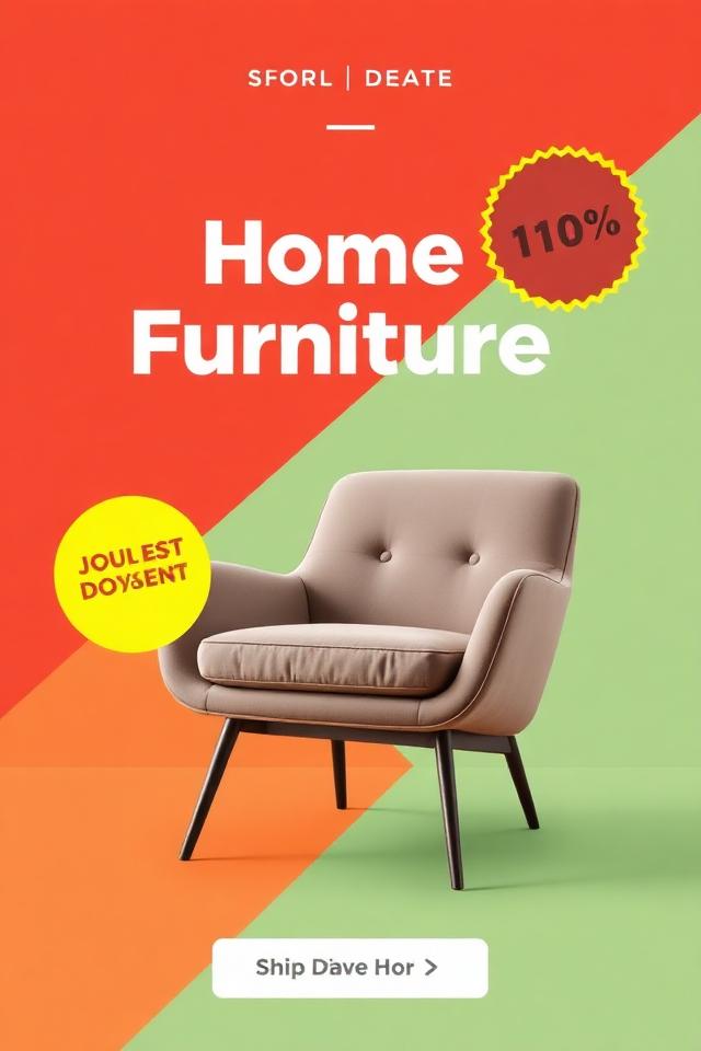 Static ad creative for Furniture